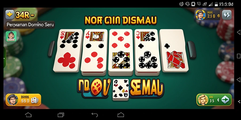 Tampilan gameplay Domino yang seru dan interaktif.