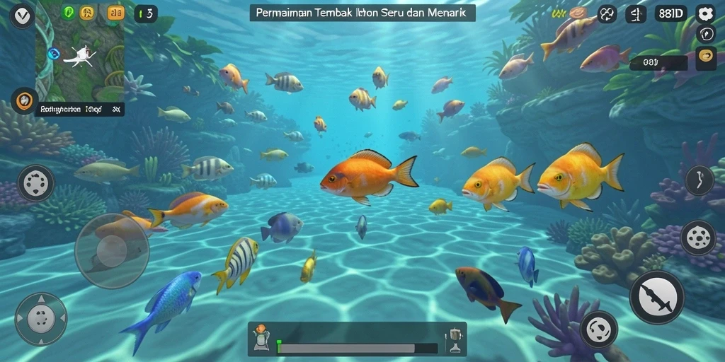 Screenshot gameplay 88ID yang menampilkan keseruan tembak ikan.
