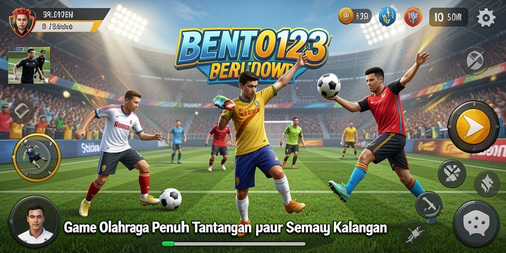 Tampilan gameplay seru dalam game olahraga BENTO123.
