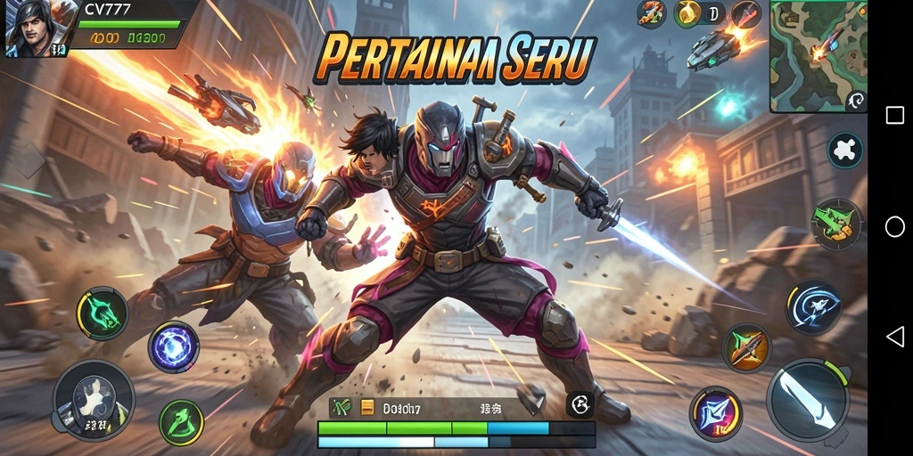Tampilan gameplay Action yang penuh aksi dan seru di CV777.
