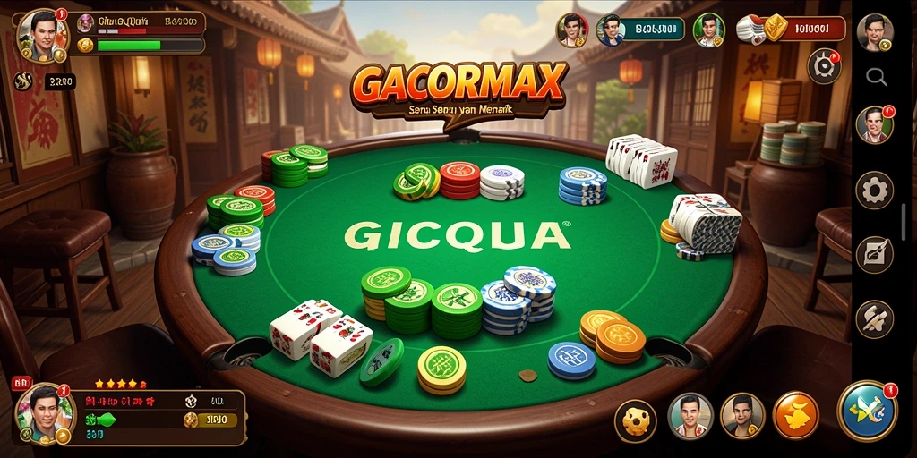 Tangkapan layar GACORMAX menampilkan aksi seru permainan QiuQiu.