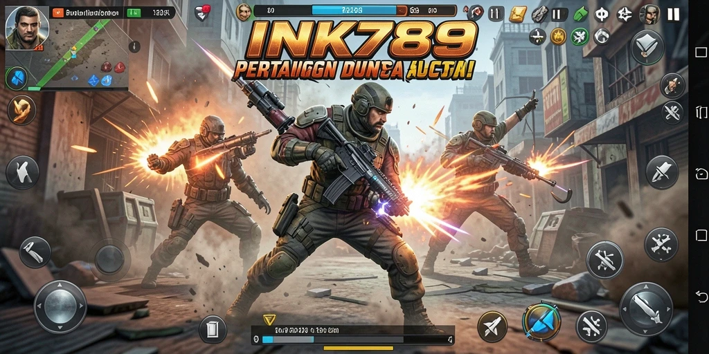 Tangkapan layar aksi seru dari INK789
