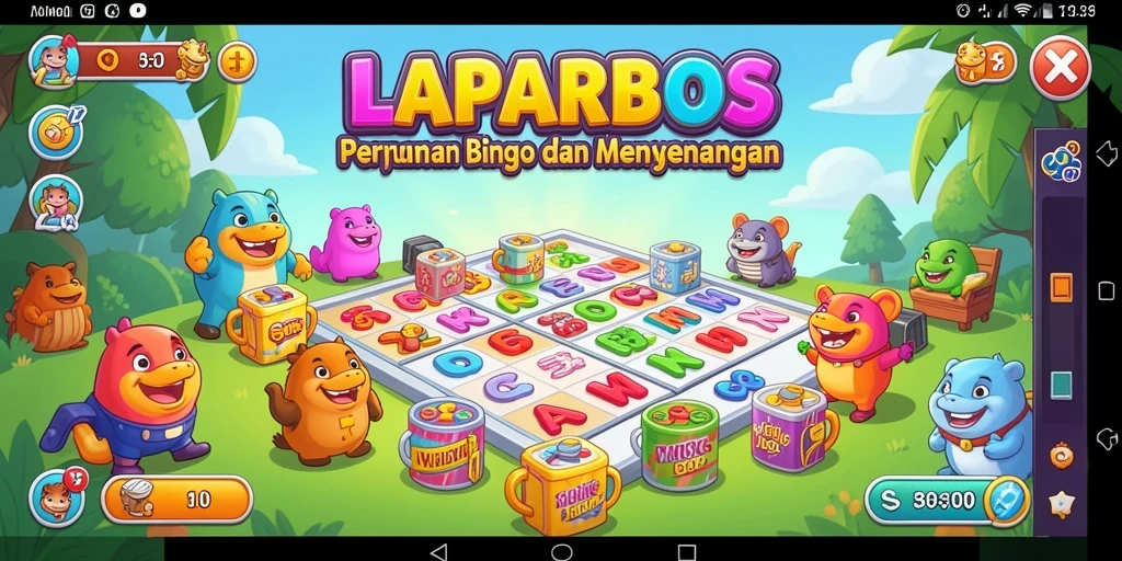 Tampilan menawan dari gameplay Bingo di LAPARBOS.