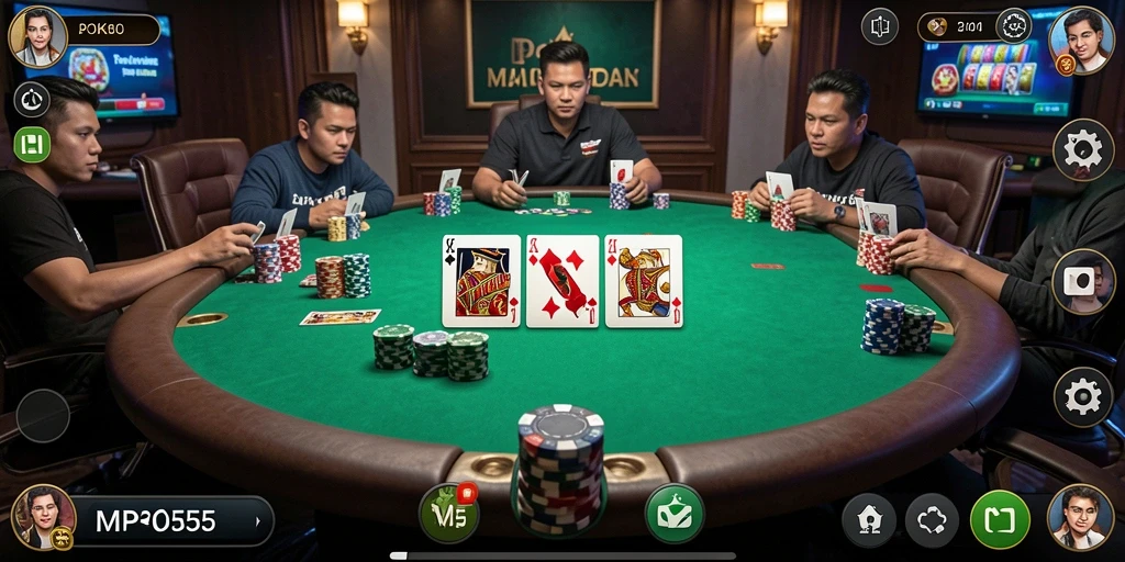Tampilan Gameplay Seru dalam Permainan Poker MPO555.