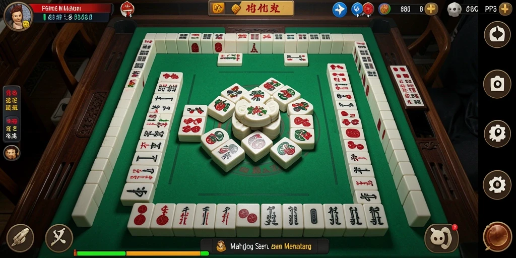 Tampilan menarik dari gameplay Mahjong di PP7 yang menantang.