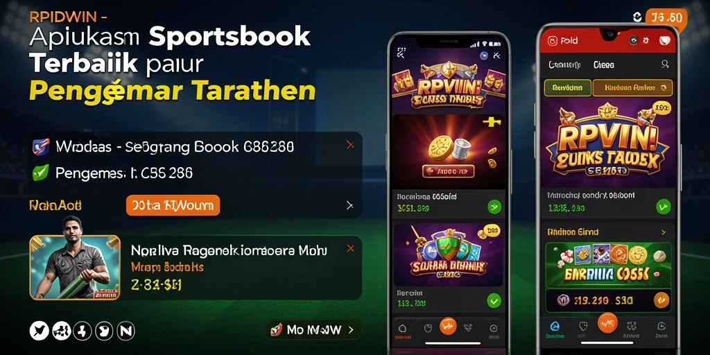 Screenshot RPIDWIN menampilkan gameplay taruhan olahraga yang interaktif.