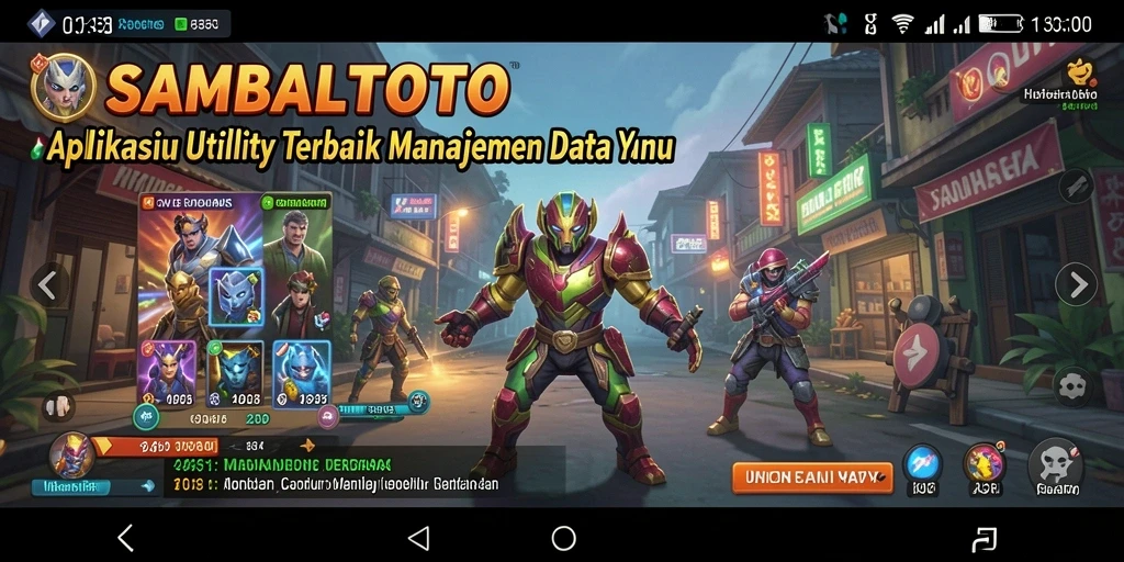 Screenshot utama SAMBALTOTO menampilkan fitur manajemen data yang efisien.