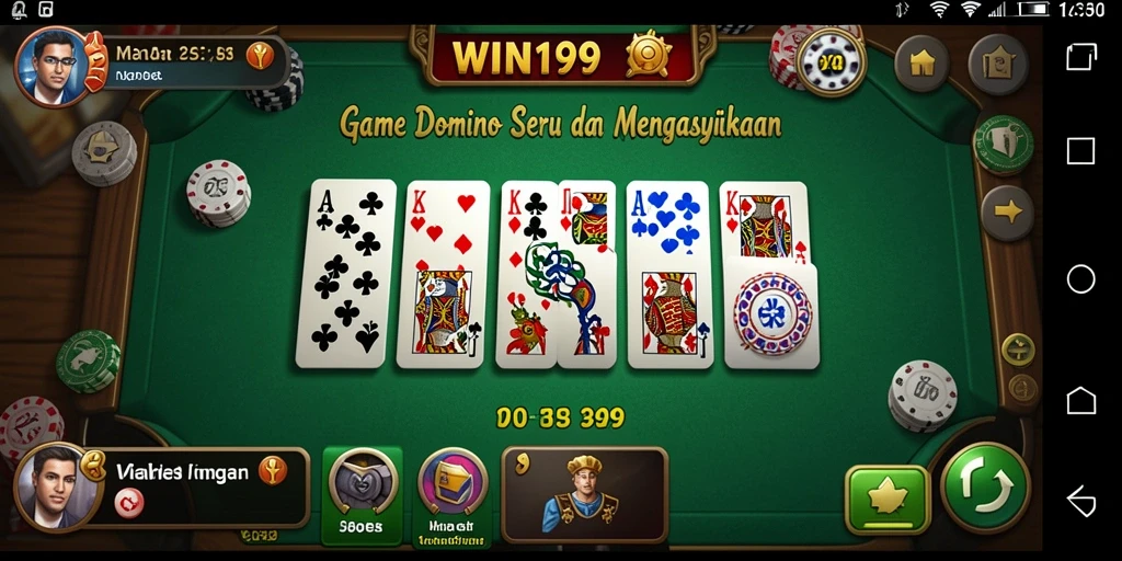 Tampilan gameplay dominonya yang menarik dan seru.